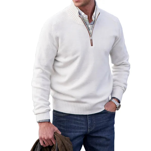 Florian – Warmer Zipper-Pullover Herren Winter