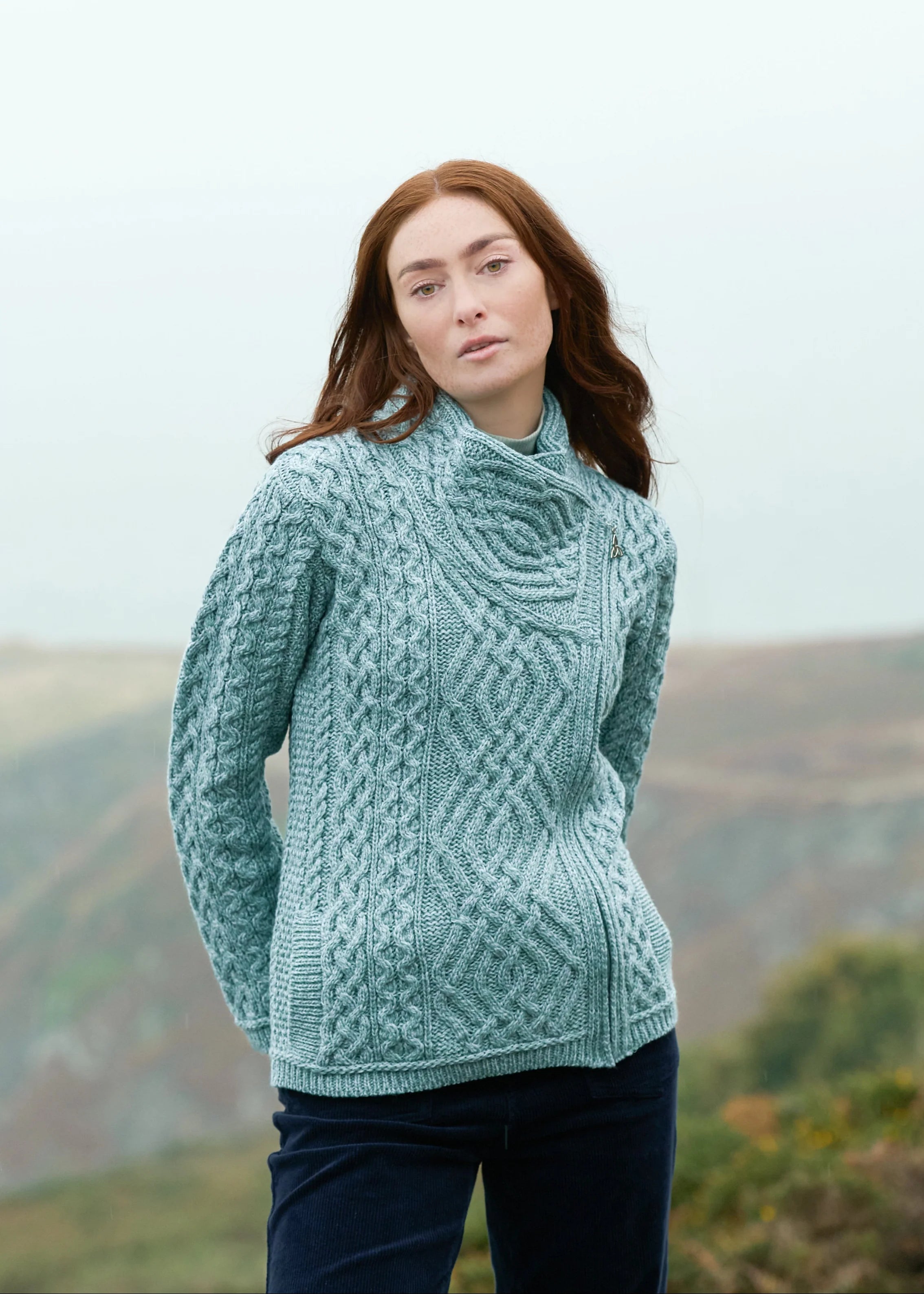 Claudia - Shannon Side Zip Cardigan für Damen